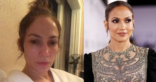Jennifer Lopez'in makyajsız hali
