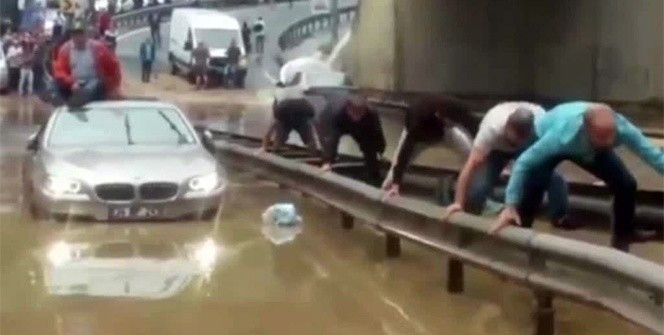 Selden timsah yürüyüşüyle kurtulmaya çalıştılar