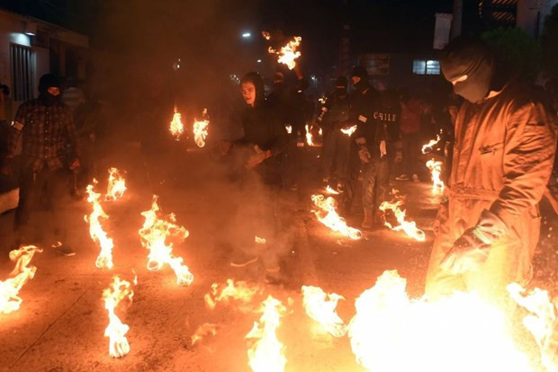 Festivalde ateş topları havada uçuştu !
