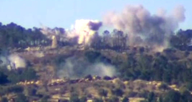 Burseya Dağı'nda şiddetli çatışma ! TSK beton kuleleri vuruyor
