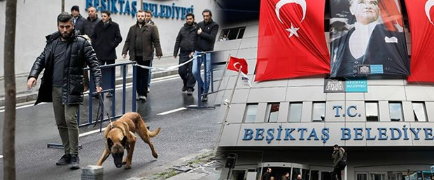 Beşiktaş Belediyesi önünde kuş uçurtulmuyor
