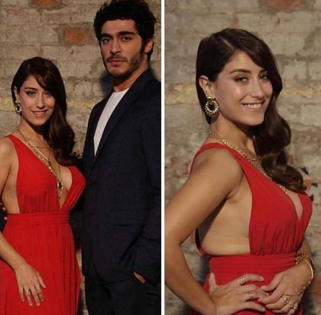 Hazal Kaya dekoltesiyle büyüledi