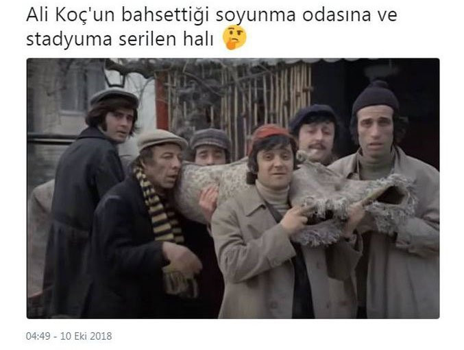 Ali Koç'un 'halı' açıklaması sosyal medyayı salladı !