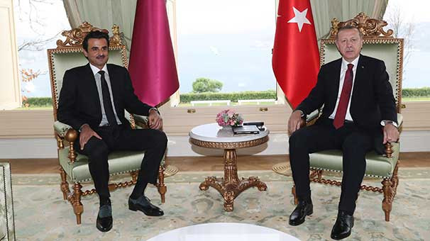 Cumhurbaşkanı Erdoğan Katar Emiri ile görüştü