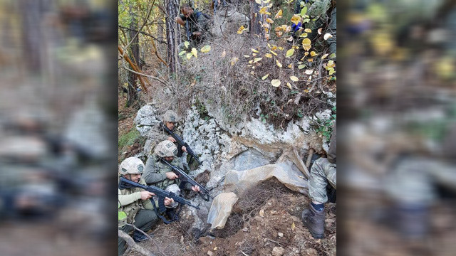 Amanoslarda PKK sığınağı bulundu