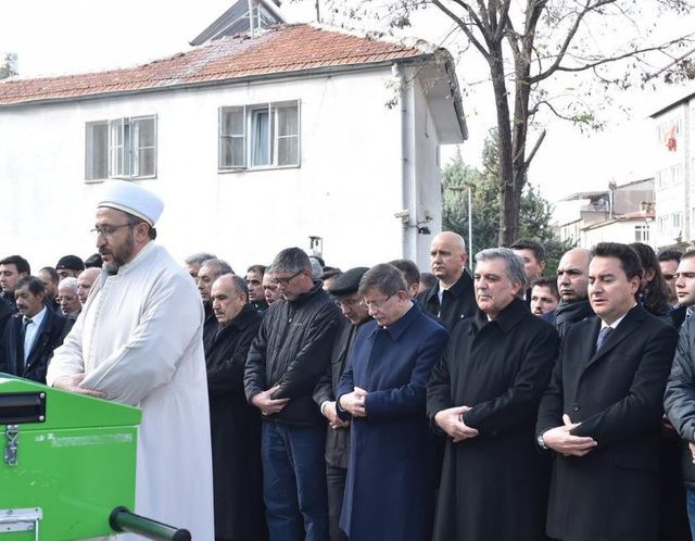 Gül, Davutoğlu ve Ali Babacan cenaze törenine katıldı
