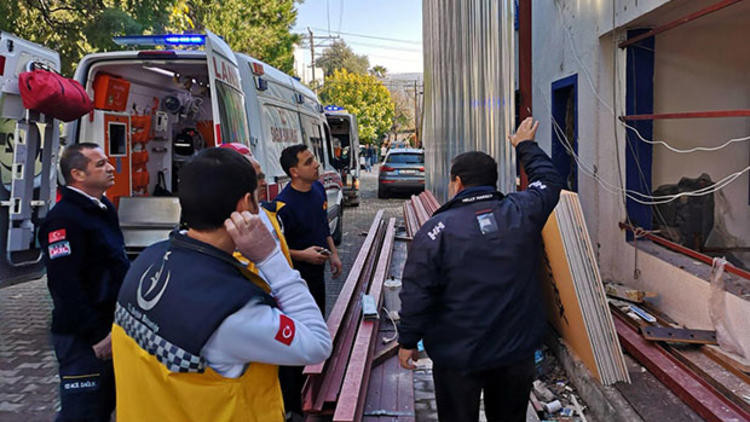 Bodrum’da bina çöktü: Yaralı işçiler var