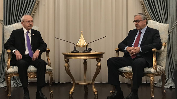 Kılıçdaroğlu, KKTC Cumhurbaşkanı ile görüştü