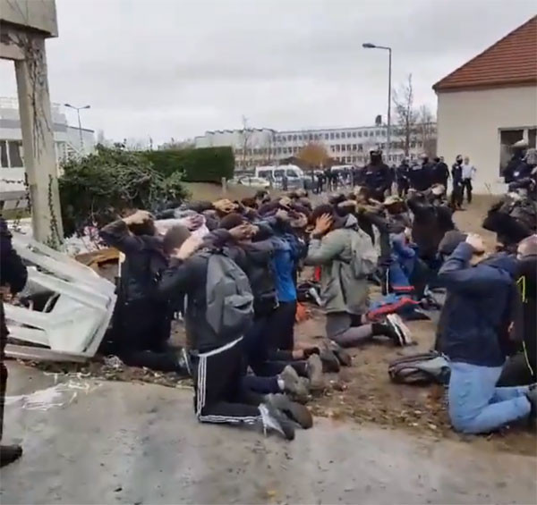 Fransa'da şok görüntüler