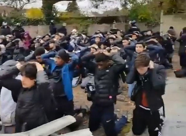 Fransa'da şok görüntüler