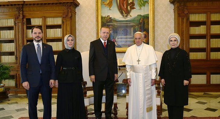 Erdoğan Papa ile görüşmek için bağışta bulundu mu ?
