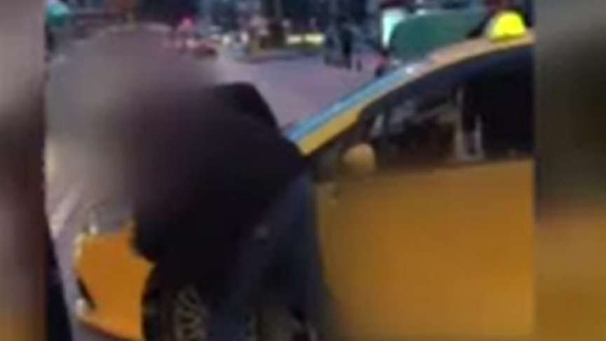 Kör kütük sarhoş taksi şoförü görenleri şoke etti