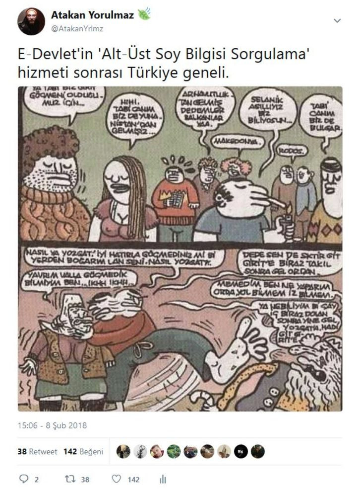 Soyağacı sorgulama sistemi paylaşımları olay oldu !