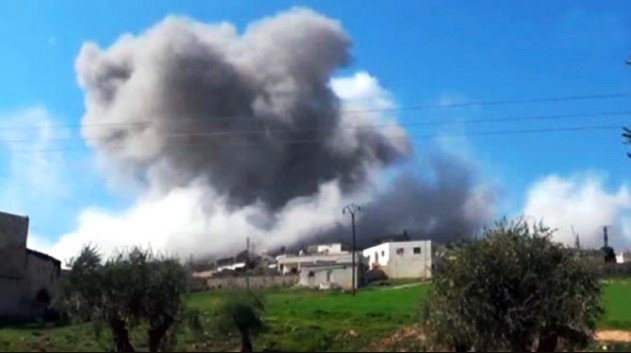 Afrin'de terörist dolu evin havaya uçurulduğu o an