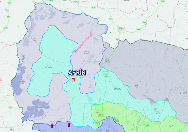 İşte Afrin'de zaferin haritası ! 15 köy daha alındı