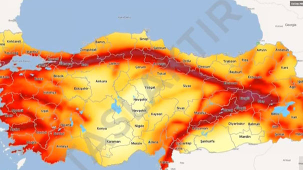 İşte Türkiye'nin yeni deprem haritası ! Ev adresini gir sorgula 