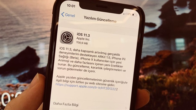 iOS 11.3 güncellemesi yayınlandı