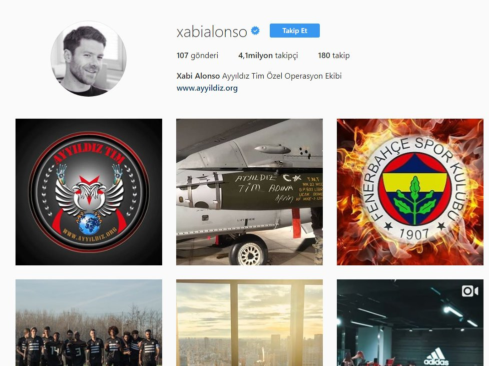 Xabi Alonso'nun Instagram hesabı hacklendi