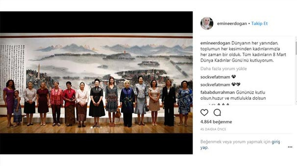 Emine Erdoğan ilk Instagram paylaşımını yaptı