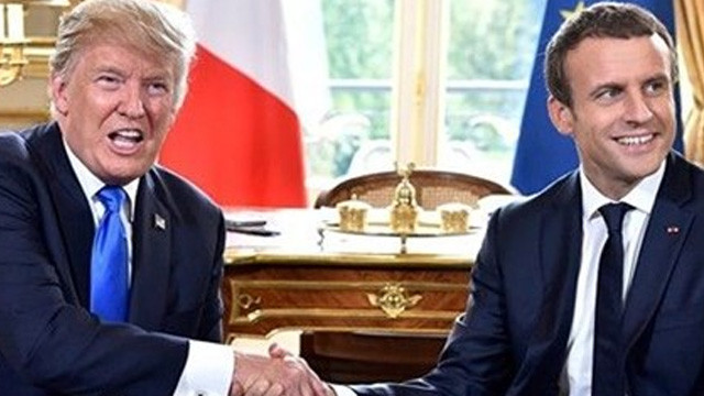Macron ile Trump'tan kritik görüşme