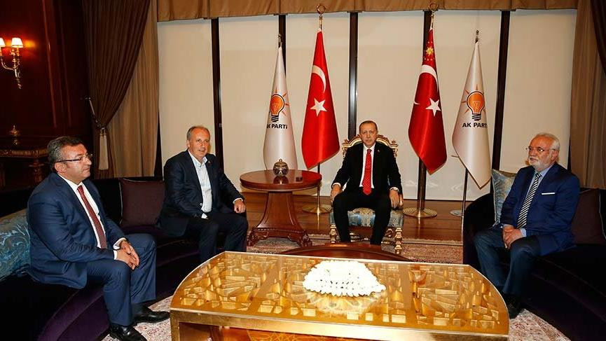 Erdoğan - İnce görüşmesindeki koltuk detayı