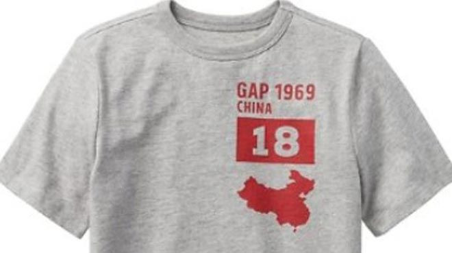 GAP o tişört için Çin'den özür diledi !