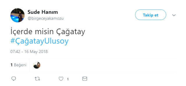 ''İçerde misin Çağatay ?''