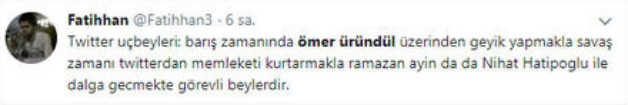 Sosyal medyada Ömer Üründül dayanışması