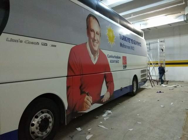 Muharrem İnce'nin seçim otobüsleri de hazır 