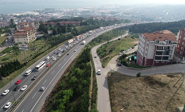 Yola çıkacaklar dikkat ! Havadan görüntülendi