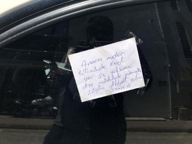 Çaresiz kalınca not bıraktılar !