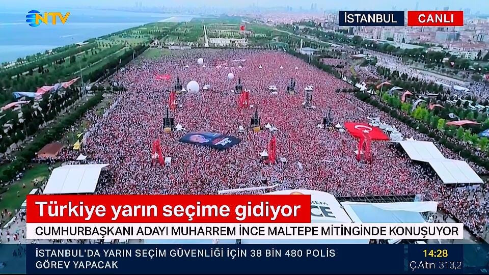 İnce'nin İstanbul mitingine kaç kişi katıldı ?