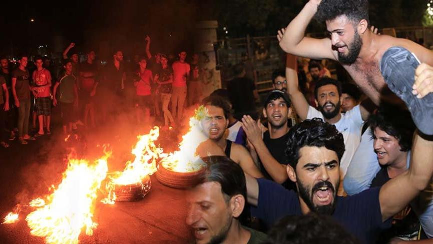 Göstericiler parti binalarını basmaya başladı