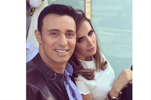Mustafa Sandal ile Emina Sandal teknede