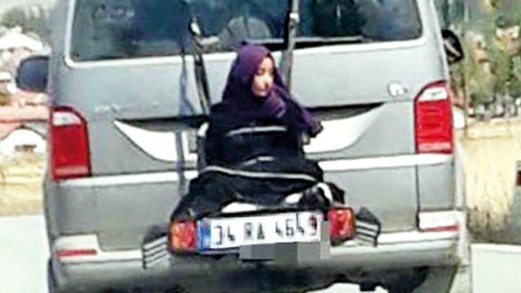 Çankırı'da trafikte çekilen skandal görüntüye gözaltı