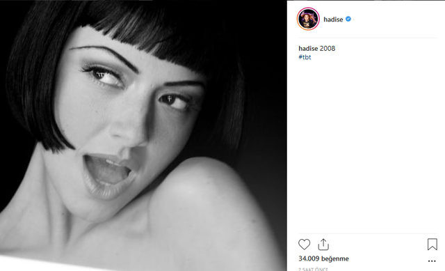 Hadise'nin yıllar önce çekilen çıplak pozu olay oldu