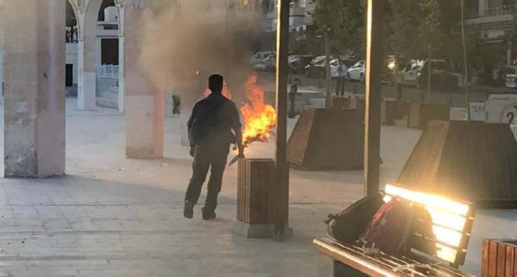 Şanlıurfa'da bir genç kendini yaktı - Resim: 1