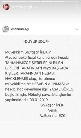 Yaşar İpek ve Seren Serengil çiftine sosyal medya şoku