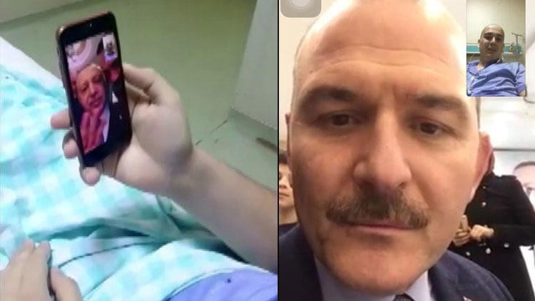 Erdoğan ve Soylu görüntülü aradı: Senin yanındayız Tayyip