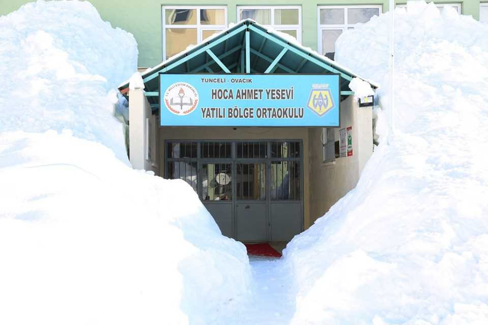 Tunceli�de bir ilçe kar nedeniyle görünmez oldu Haber3