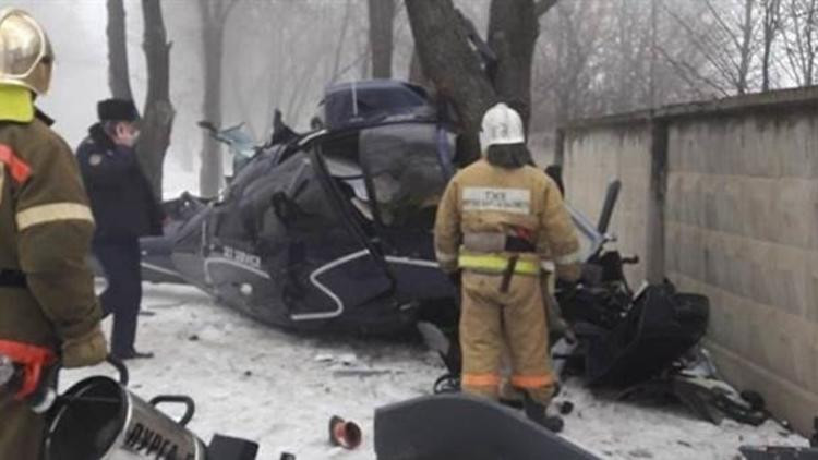 Kazakistan'da helikopter kazası