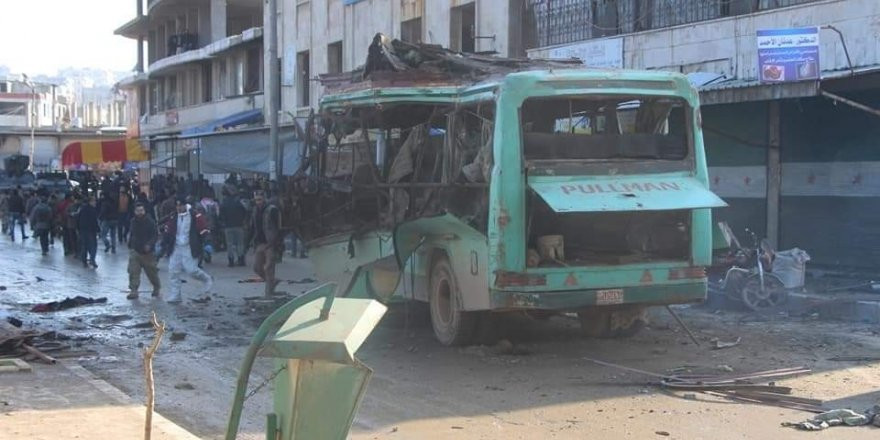 Afrin'deki bombalı saldırıdan ilk görüntüler