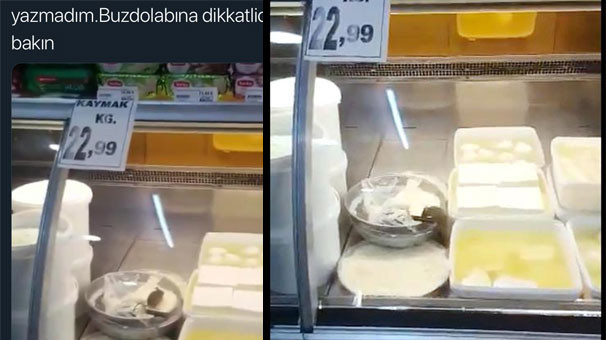 Peynir almak isterken hayatının şokunu yaşadı
