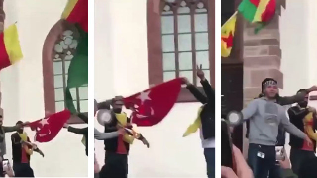 AK Partili isim paylaştı: Teröristler Türk bayrağını yaktı!