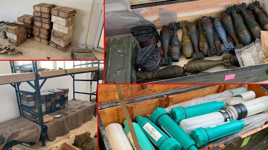 Tel Abyad'da çok sayıda silah ve mühimmat bulundu