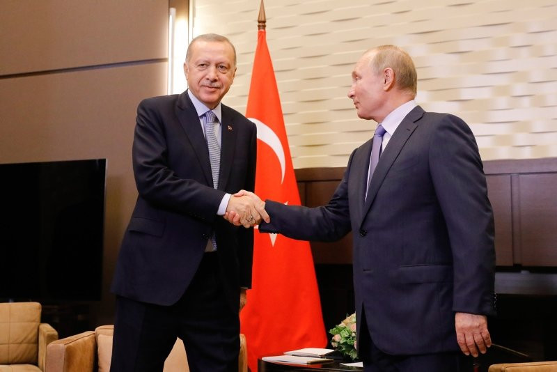 Erdoğan ve Putin arasında dikkat çeken kare