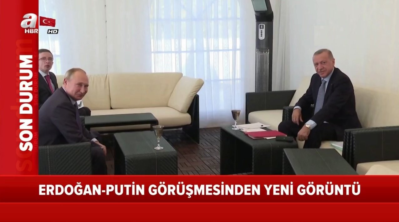 Erdoğan ve Putin arasında dikkat çeken kare