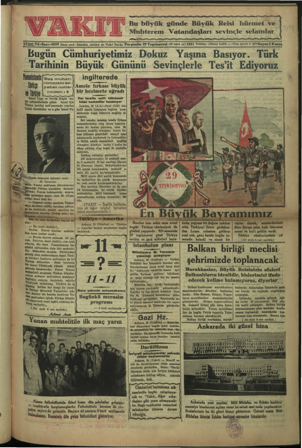 Arşivden çıkan Cumhuriyet Bayramı manşetleri - Resim: 5