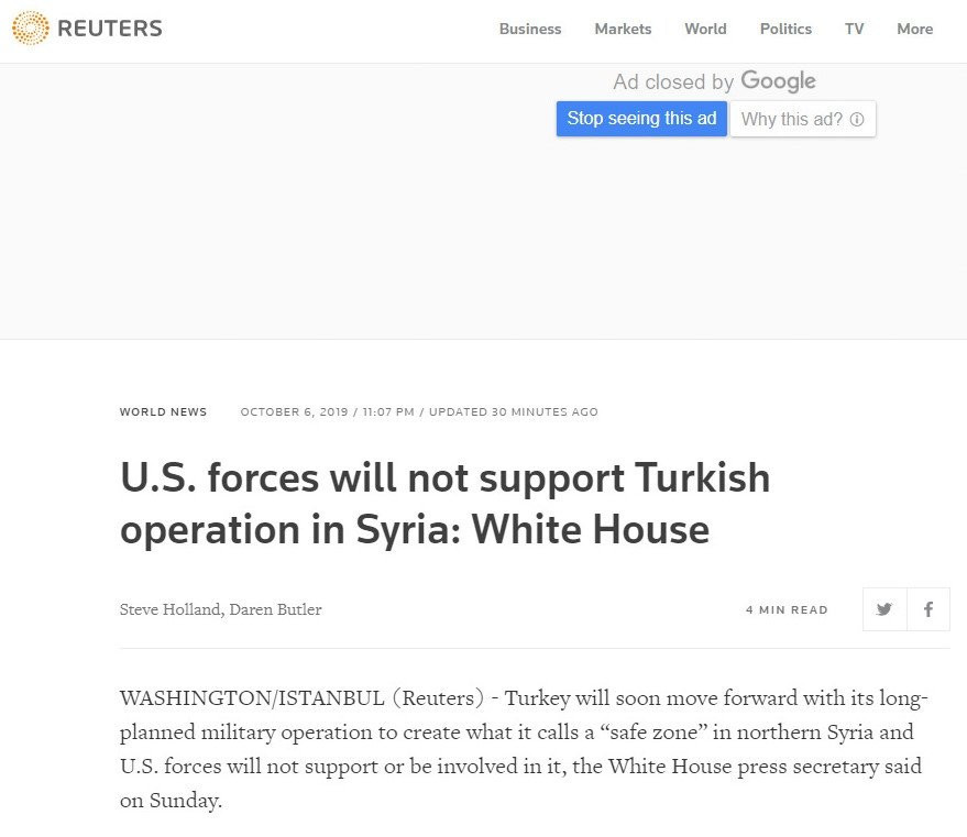 Türkiye'nin Suriye'ye düzenleyeceği operasyon dünya basınında böyle