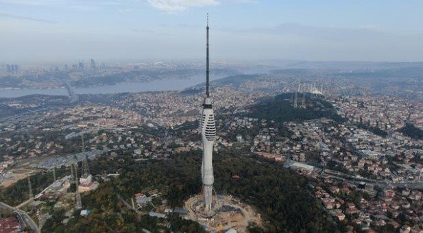 Çamlıca Kulesi'nde geri sayım başladı! Son parçaları yerleştiriliyo
